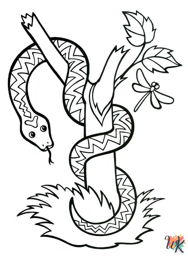 Dibujos para Colorear Serpiente 108