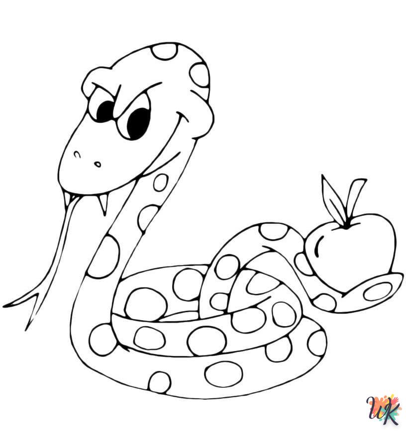 Dibujos para Colorear Serpiente 110