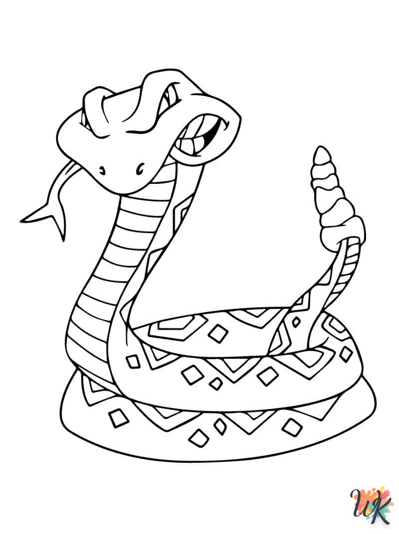 Dibujos para Colorear Serpiente 112