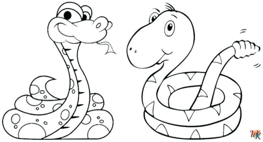 Dibujos para Colorear Serpiente 114