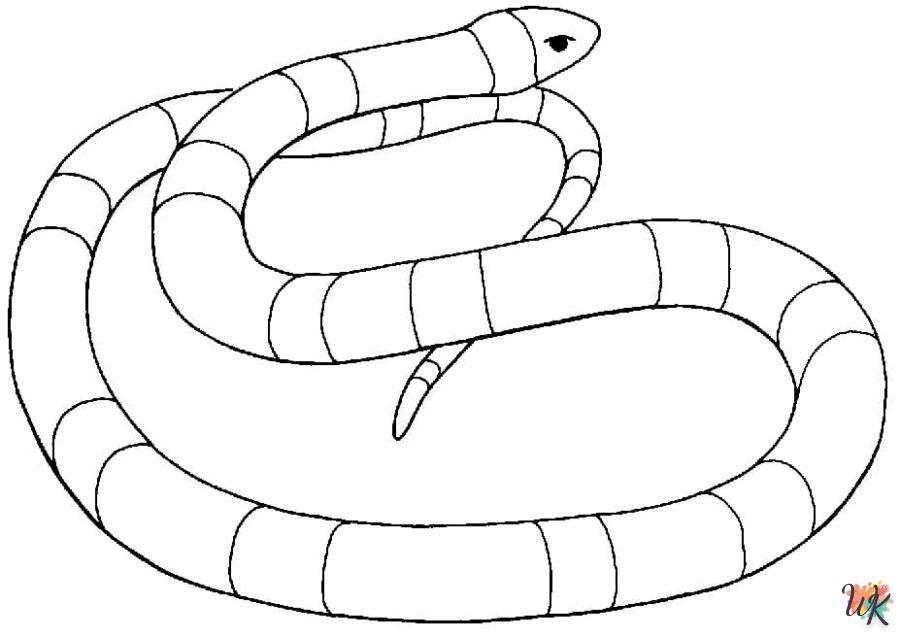 Dibujos para Colorear Serpiente 117