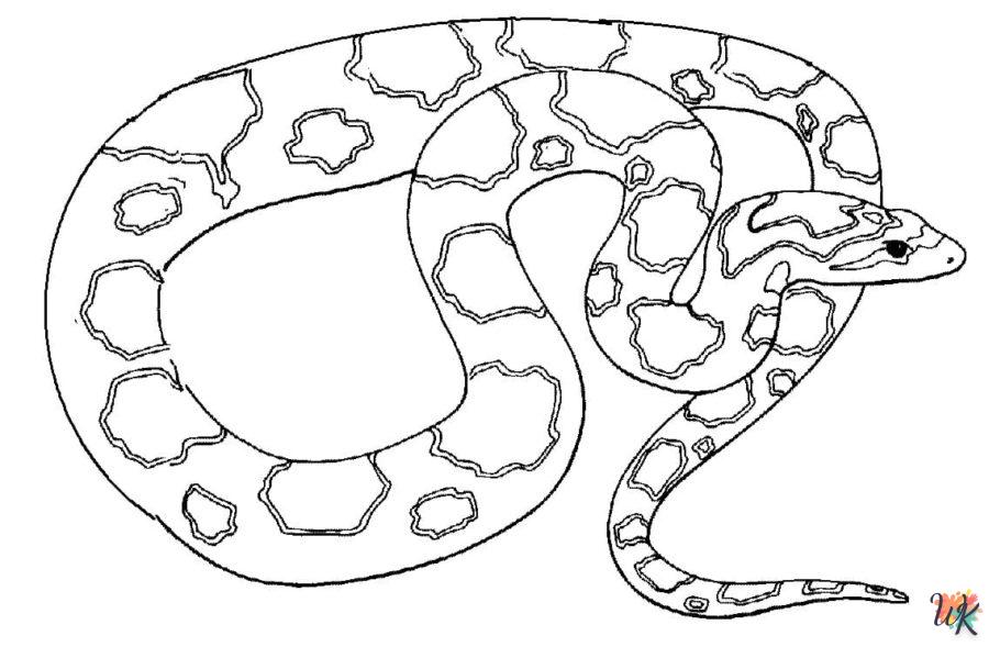 Dibujos para Colorear Serpiente 118