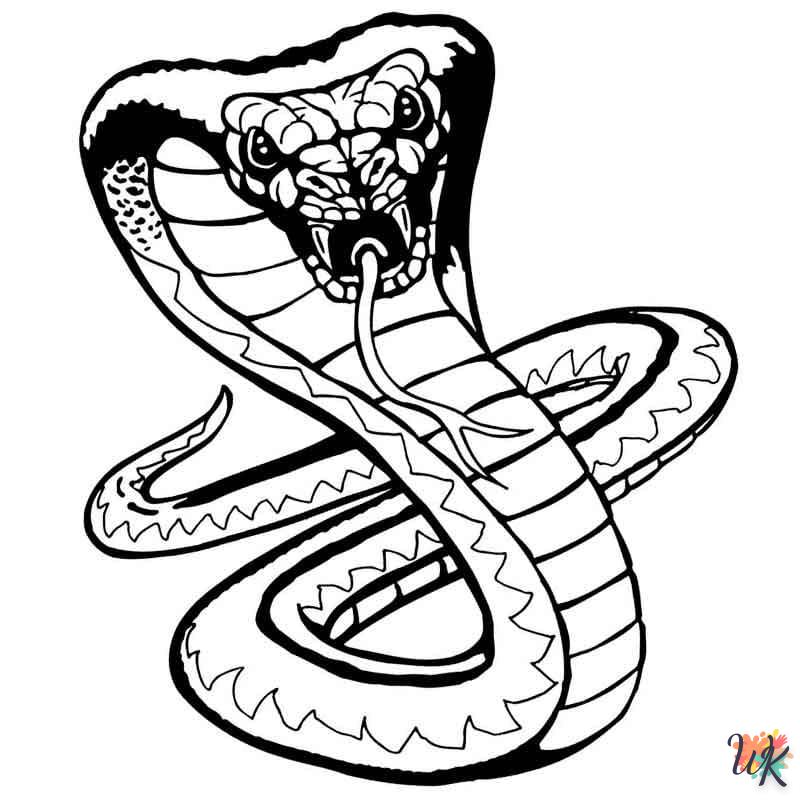 Dibujos para Colorear Serpiente 12