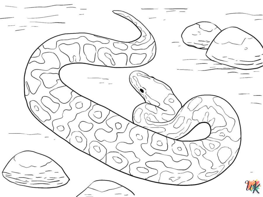 Dibujos para Colorear Serpiente 124