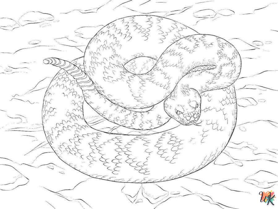 Dibujos para Colorear Serpiente 126