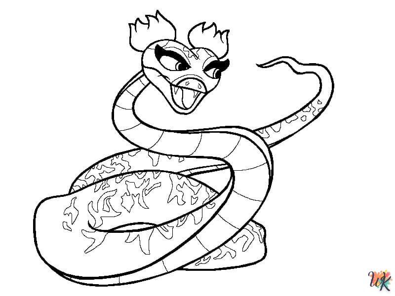 Dibujos para Colorear Serpiente 129