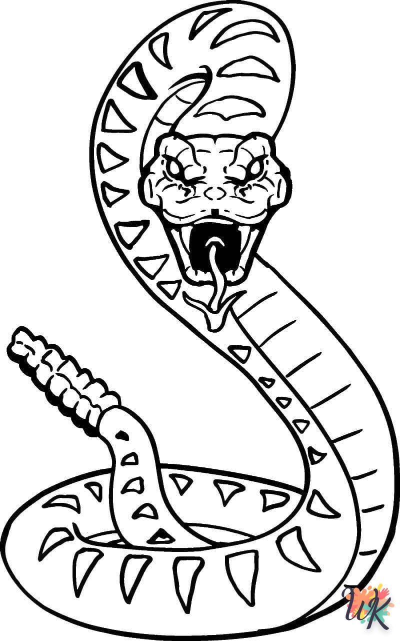 Dibujos para Colorear Serpiente 13