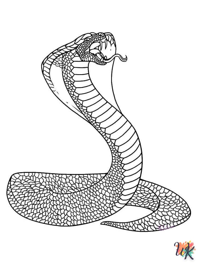 Dibujos para Colorear Serpiente 14
