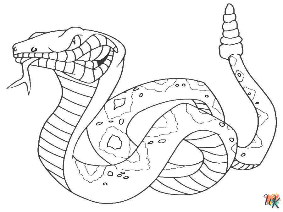 Dibujos para Colorear Serpiente 15