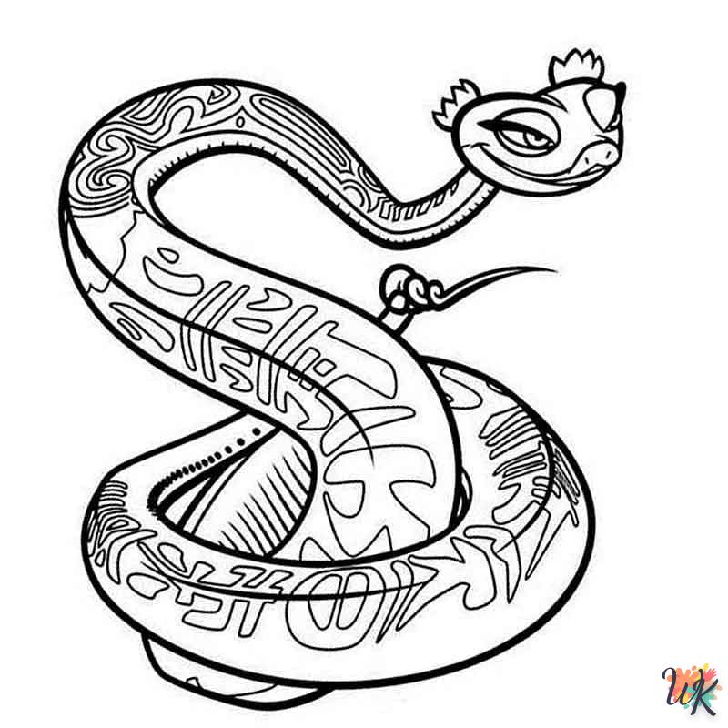Dibujos para Colorear Serpiente 17