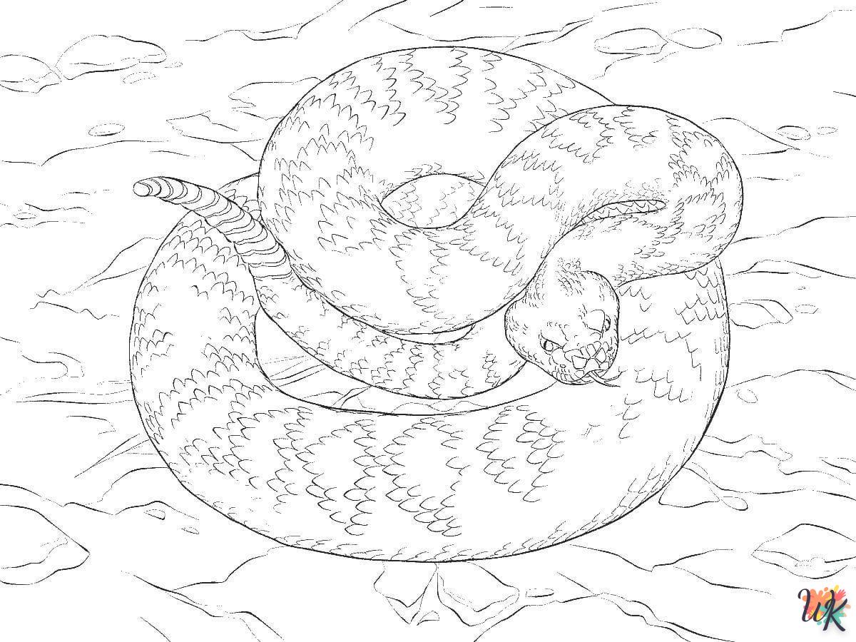 Dibujos para Colorear Serpiente 18