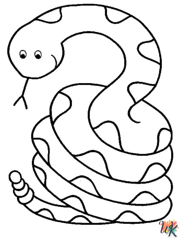 Dibujos para Colorear Serpiente 19