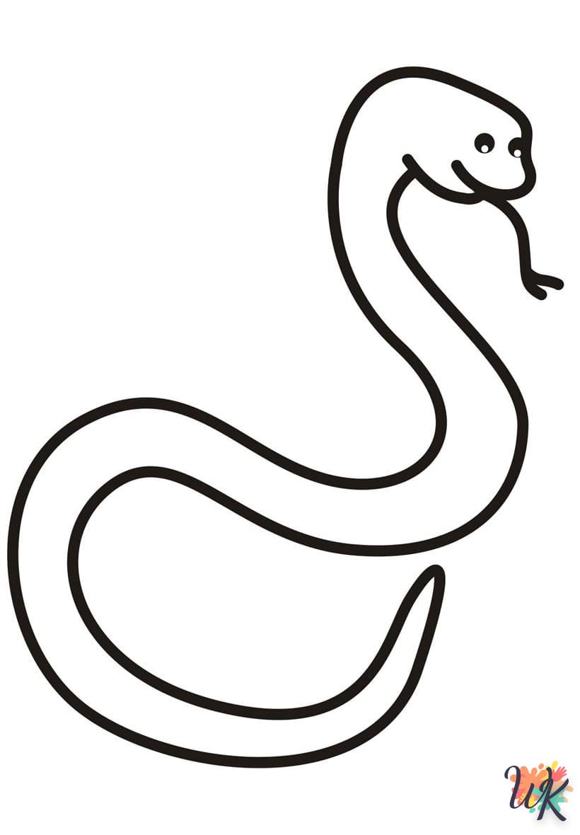 Dibujos para Colorear Serpiente 23