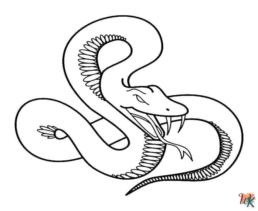 Dibujos para Colorear Serpiente 24