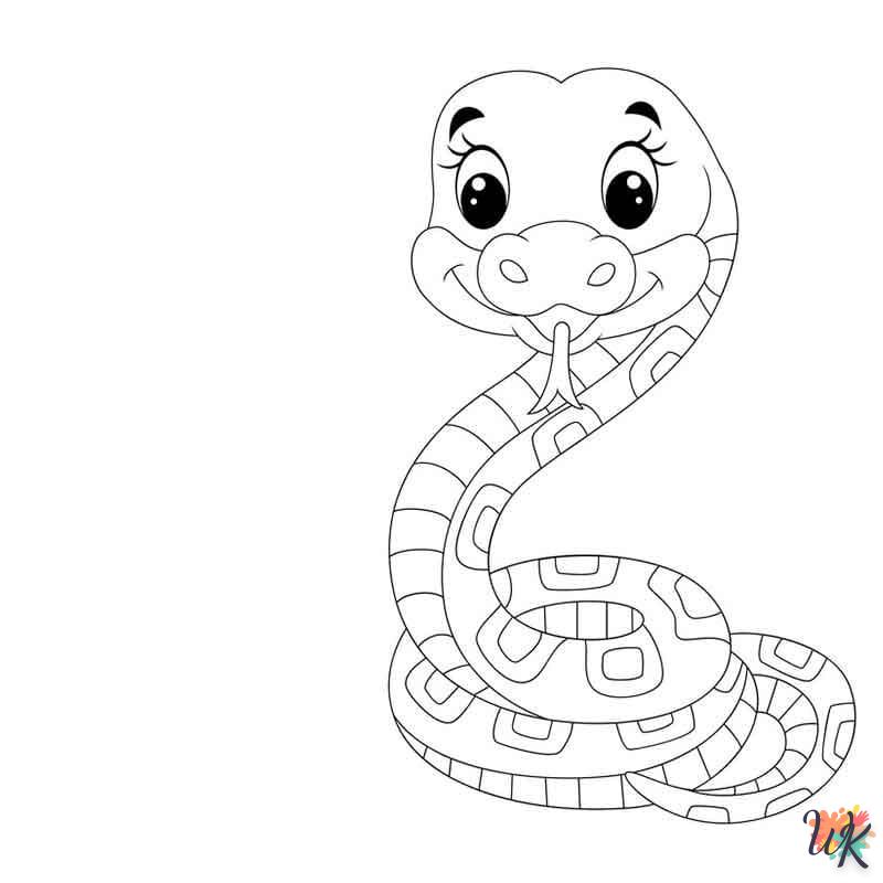 Dibujos para Colorear Serpiente 26