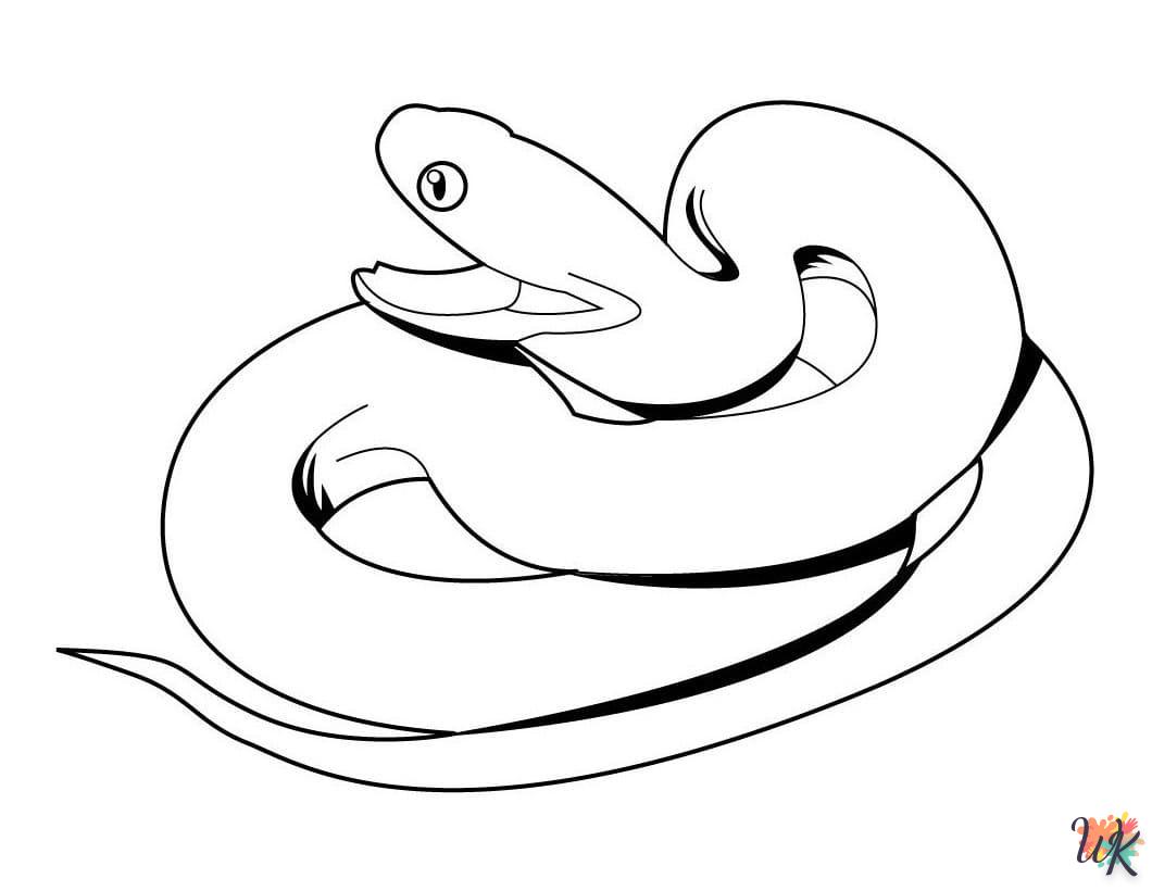 Dibujos para Colorear Serpiente 27