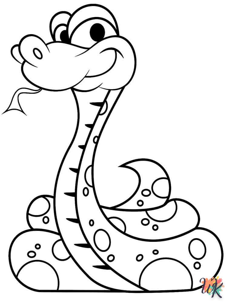Dibujos para Colorear Serpiente 33