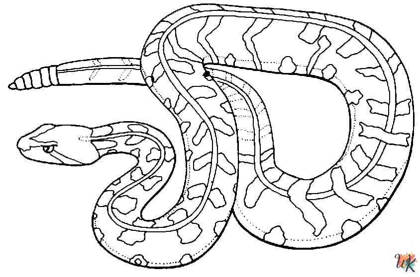 Dibujos para Colorear Serpiente 34