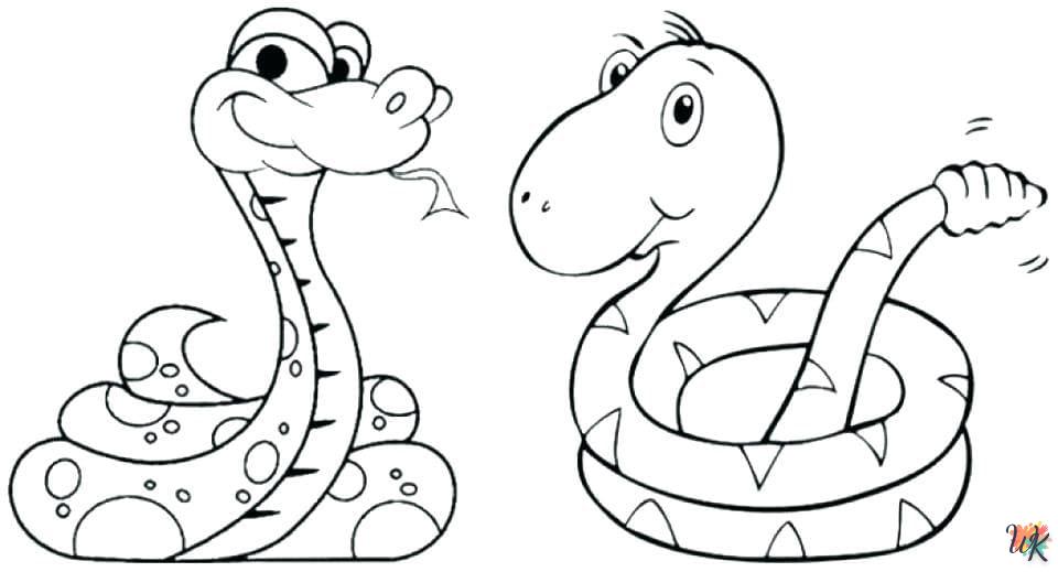 Dibujos para Colorear Serpiente 35