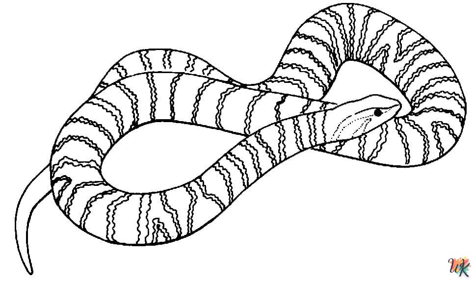 Dibujos para Colorear Serpiente 36