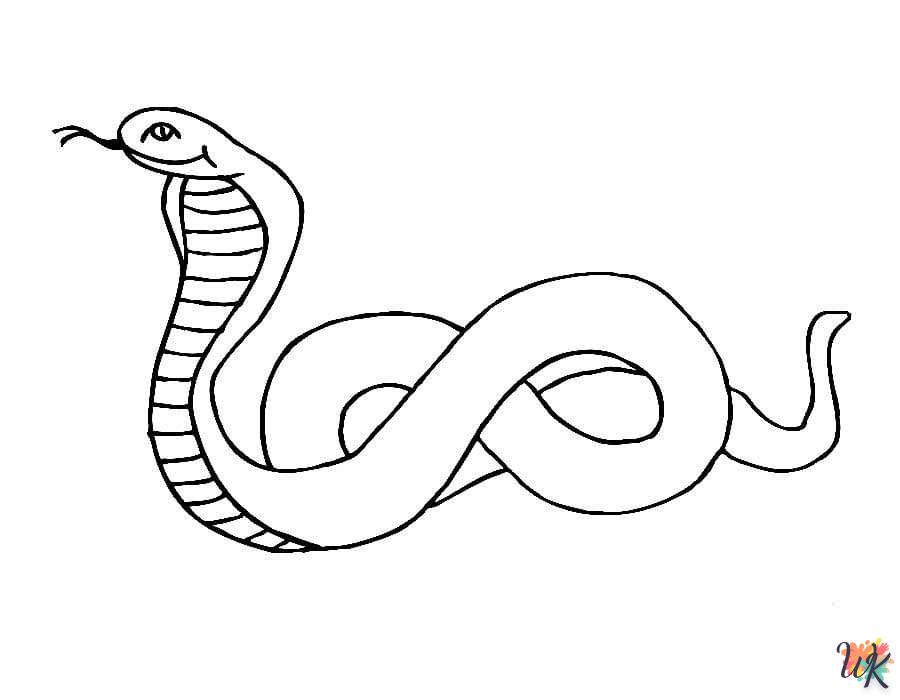 Dibujos para Colorear Serpiente 40