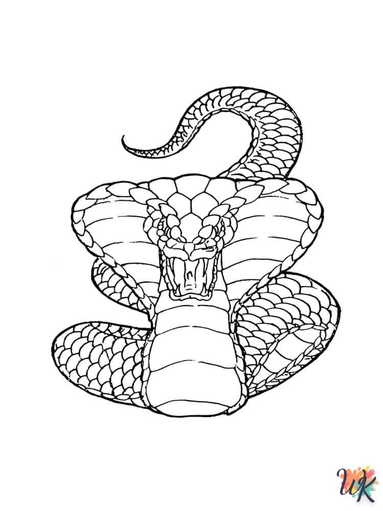 Dibujos para Colorear Serpiente 41