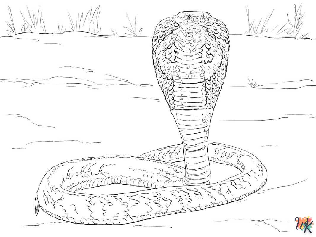 Dibujos para Colorear Serpiente 43