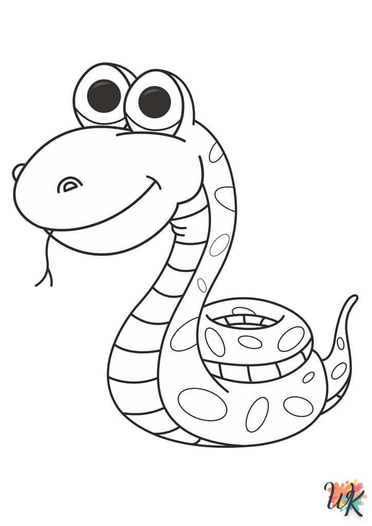 Dibujos para Colorear Serpiente 45