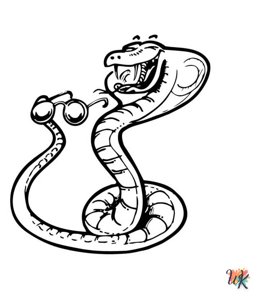 Dibujos para Colorear Serpiente 46