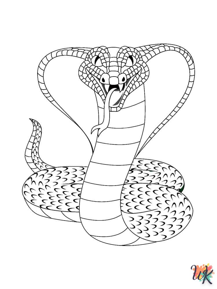 Dibujos para Colorear Serpiente 47