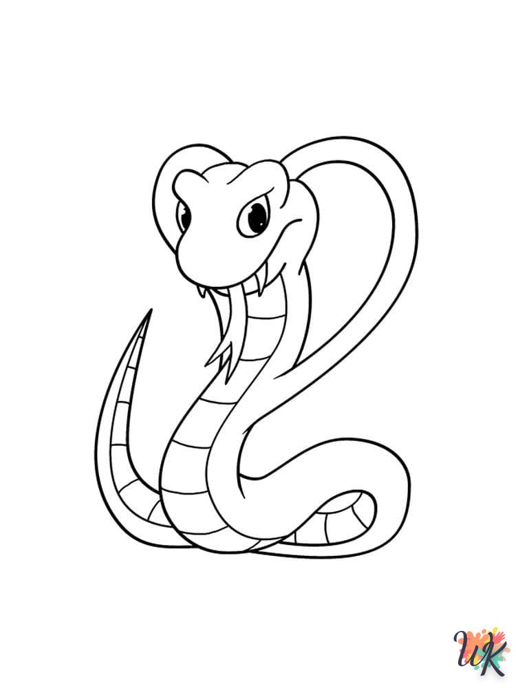 Dibujos para Colorear Serpiente 48