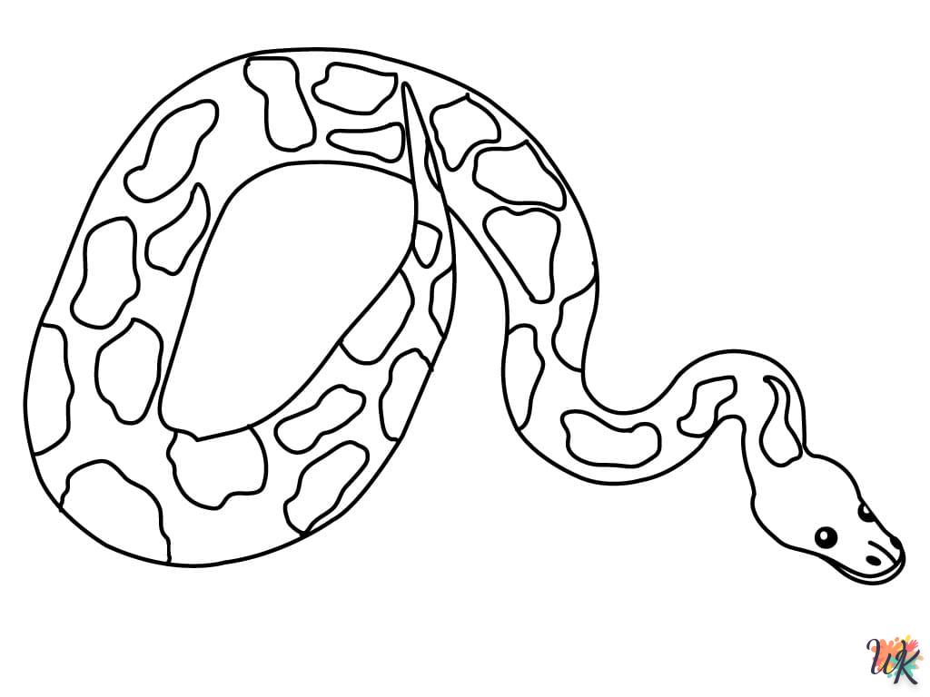 Dibujos para Colorear Serpiente 51