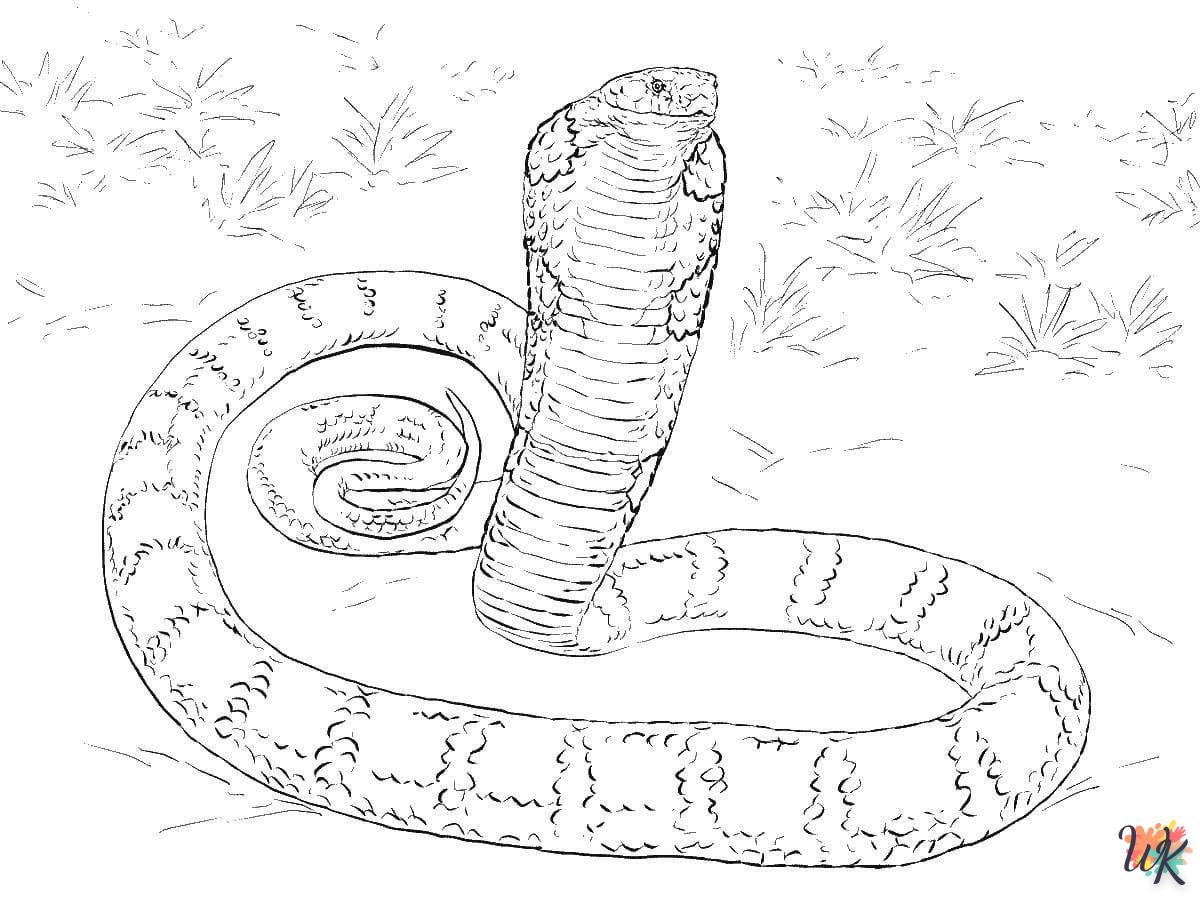 Dibujos para Colorear Serpiente 52