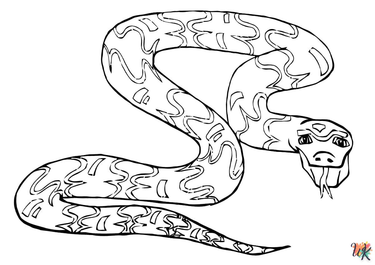 Dibujos para Colorear Serpiente 55