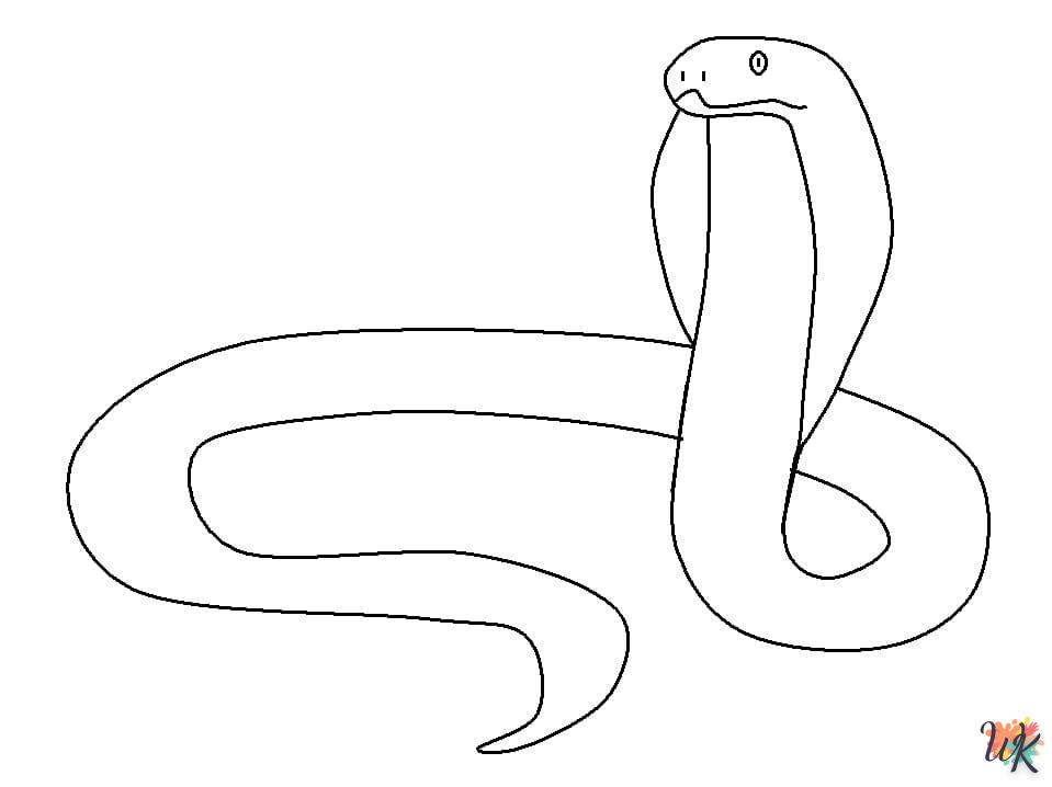 Dibujos para Colorear Serpiente 56