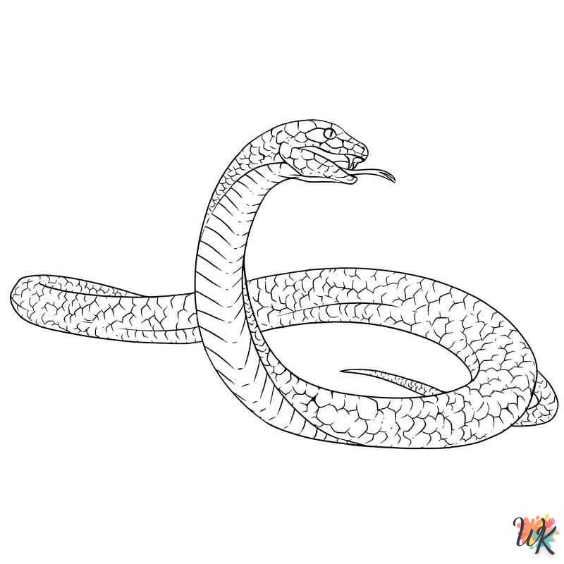 Dibujos para Colorear Serpiente 6