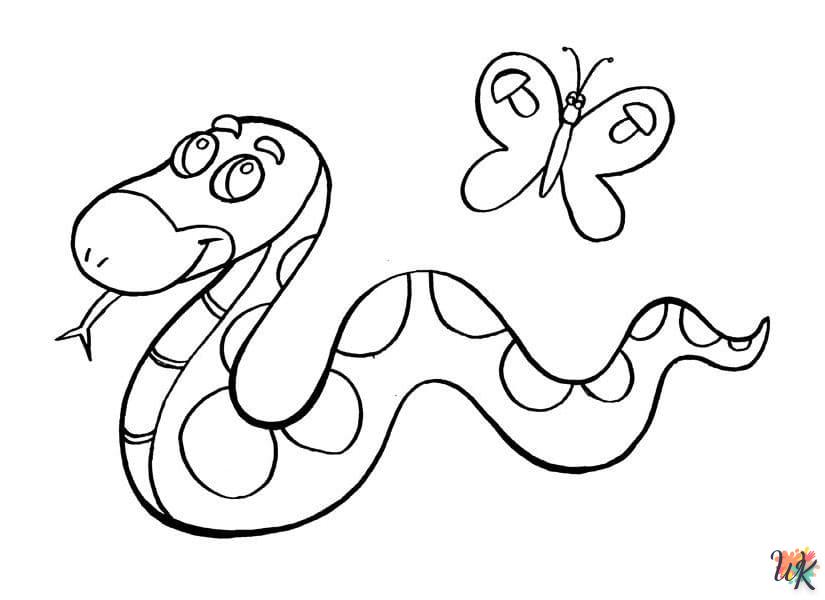 Dibujos para Colorear Serpiente 65