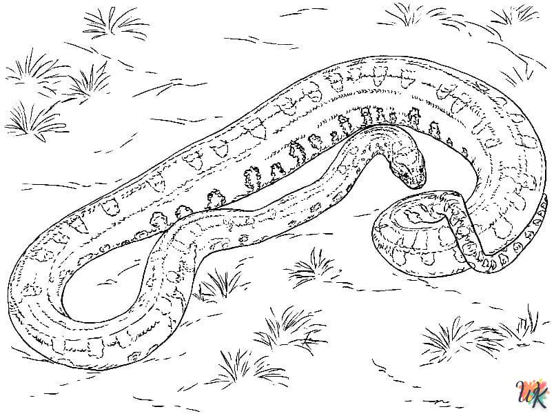 Dibujos para Colorear Serpiente 66