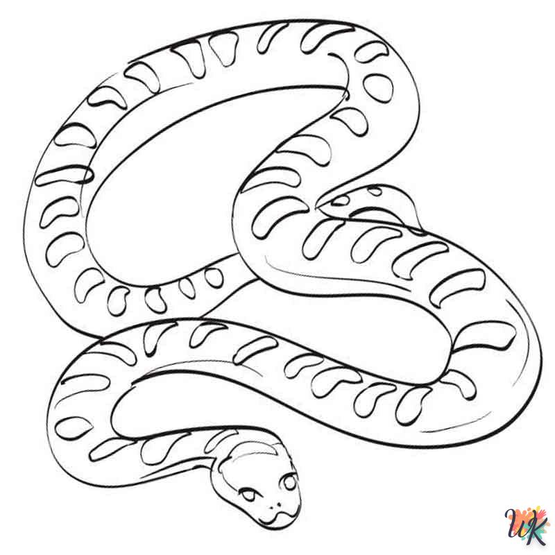 Dibujos para Colorear Serpiente 7