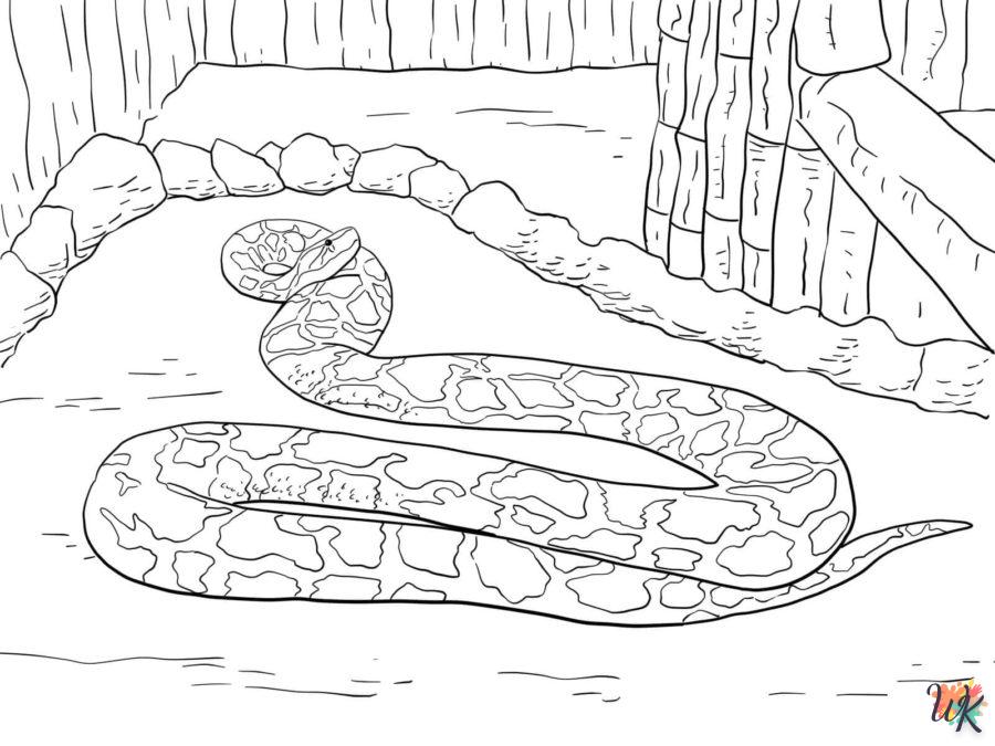 Dibujos para Colorear Serpiente 73