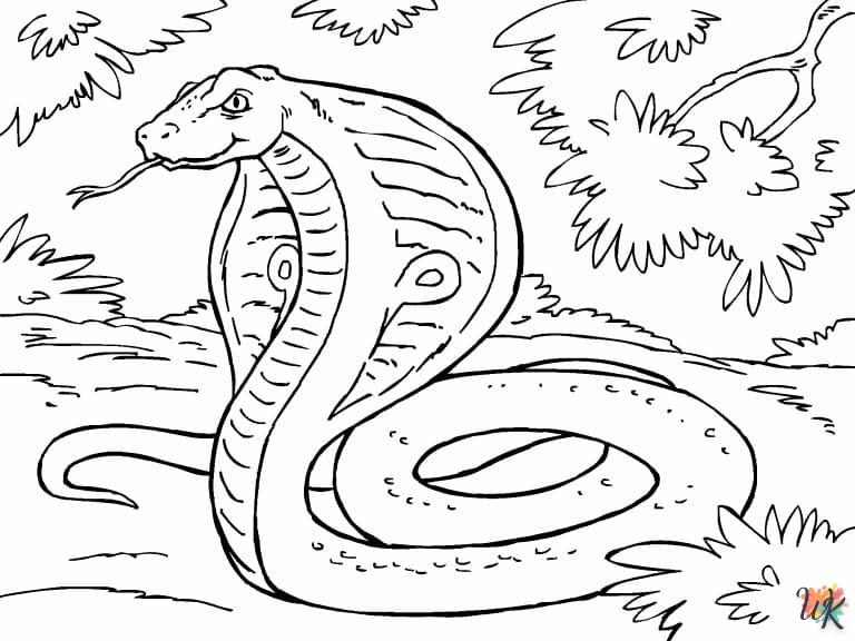 Dibujos para Colorear Serpiente 76