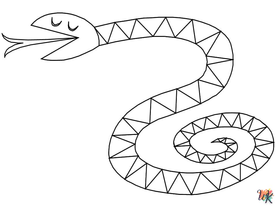 Dibujos para Colorear Serpiente 8
