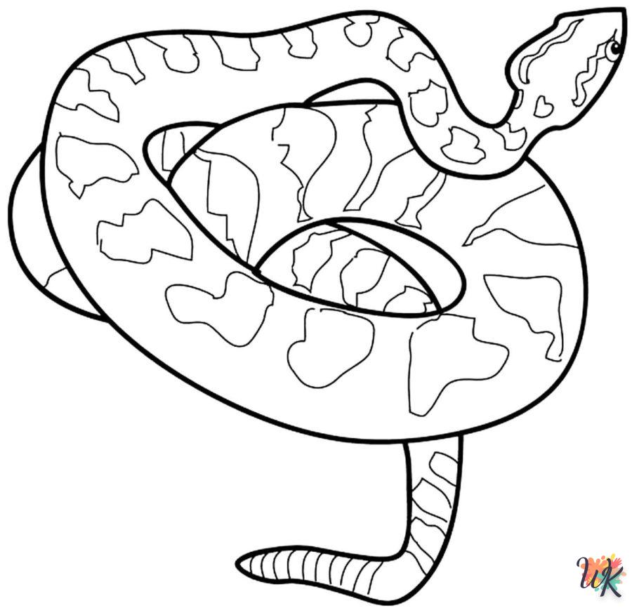 Dibujos para Colorear Serpiente 84