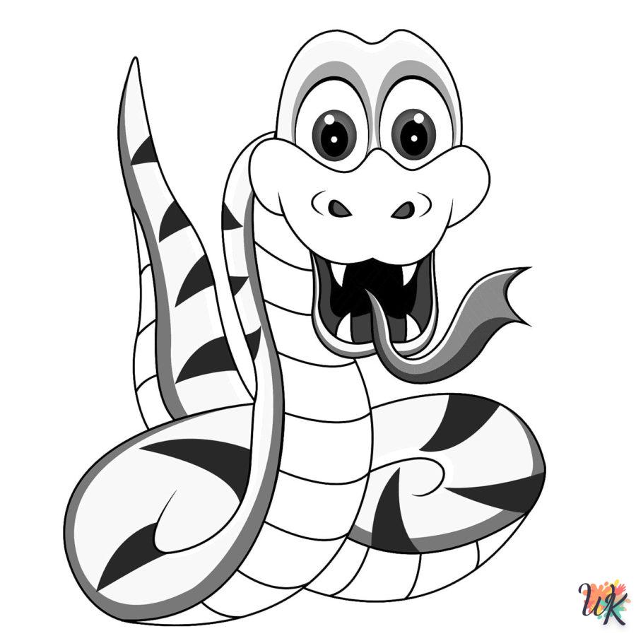Dibujos para Colorear Serpiente 90