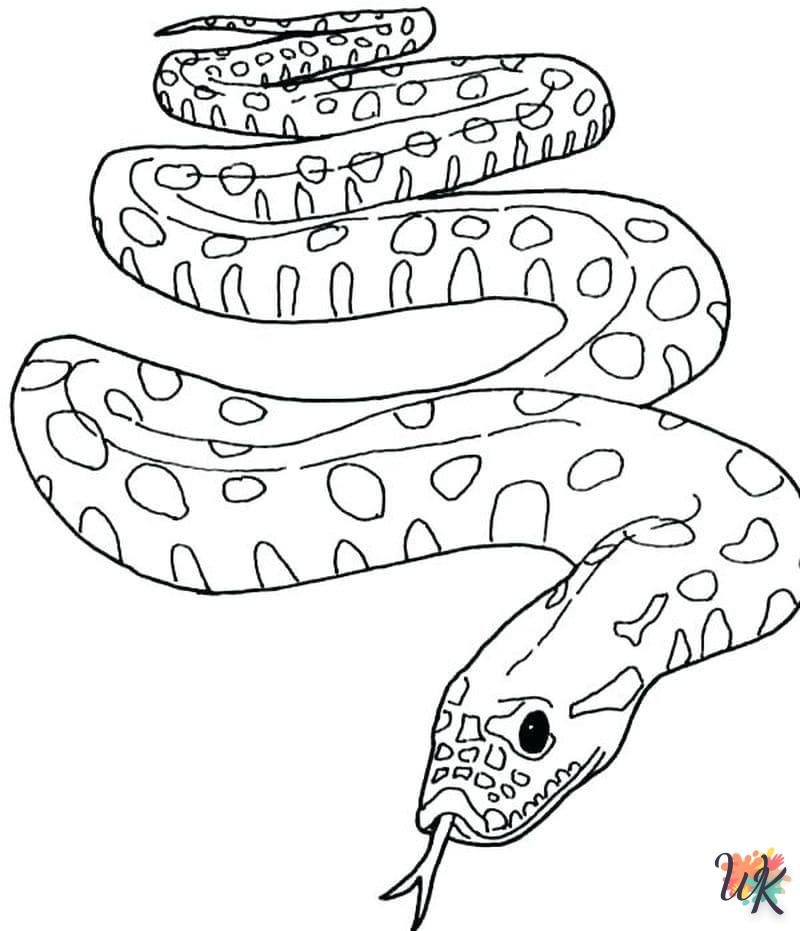 Dibujos para Colorear Serpiente 91