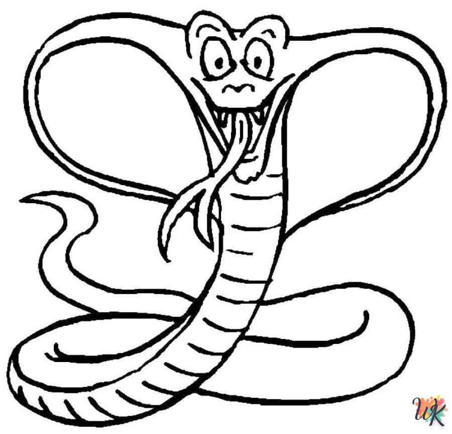 Dibujos para Colorear Serpiente 92