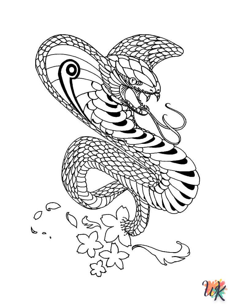 Dibujos para Colorear Serpiente 96
