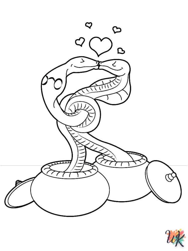 Dibujos para Colorear Serpiente 98