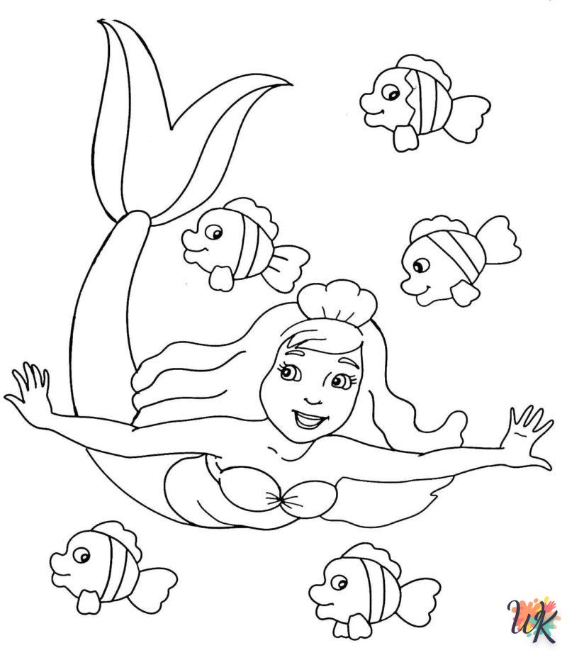 Dibujos para Colorear Sirenas 101
