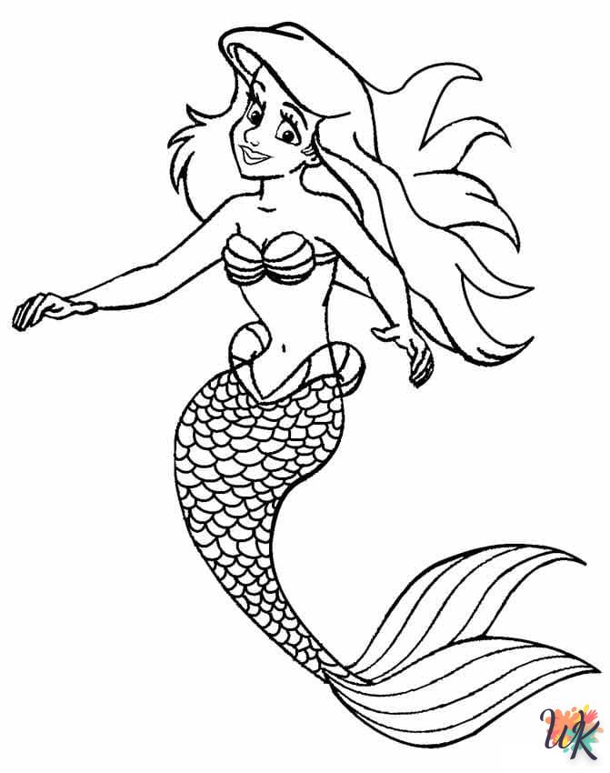 Dibujos para Colorear Sirenas 103